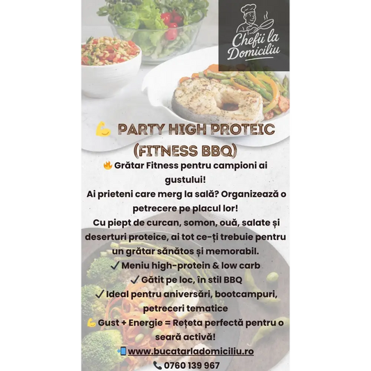 Grill High Proteic – Bucătar la domiciliu pentru meniuri sănătoase și bogate în proteine - Grill High Proteic